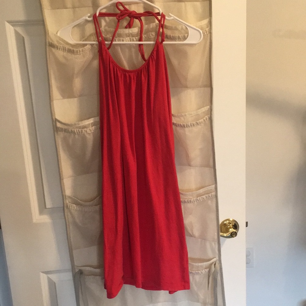 Victoria’s Secret bra top dress, in red.